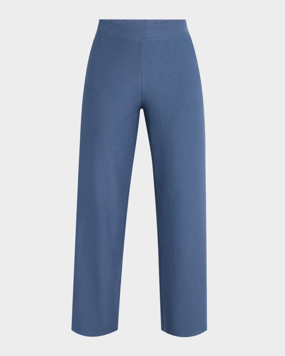 Petite Straight-Leg Washable Crepe Crop Pants